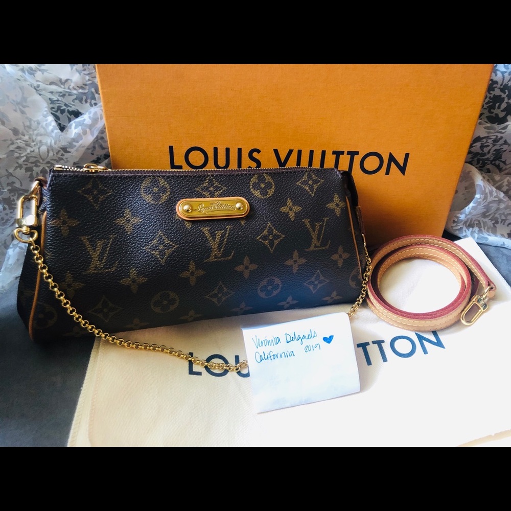 Authentic Eva Clutch Monogram